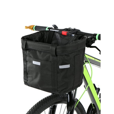 Bicycle Front Basket Removable Waterproof Bike Handlebar Basket Pet Carrier Frame