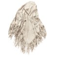 thumbnail image 4 of WREESH Women's Solid Color Suede Shawl With Hollow Fringe, Winter Warm and Comfortable Scarf Beige, 4 of 6