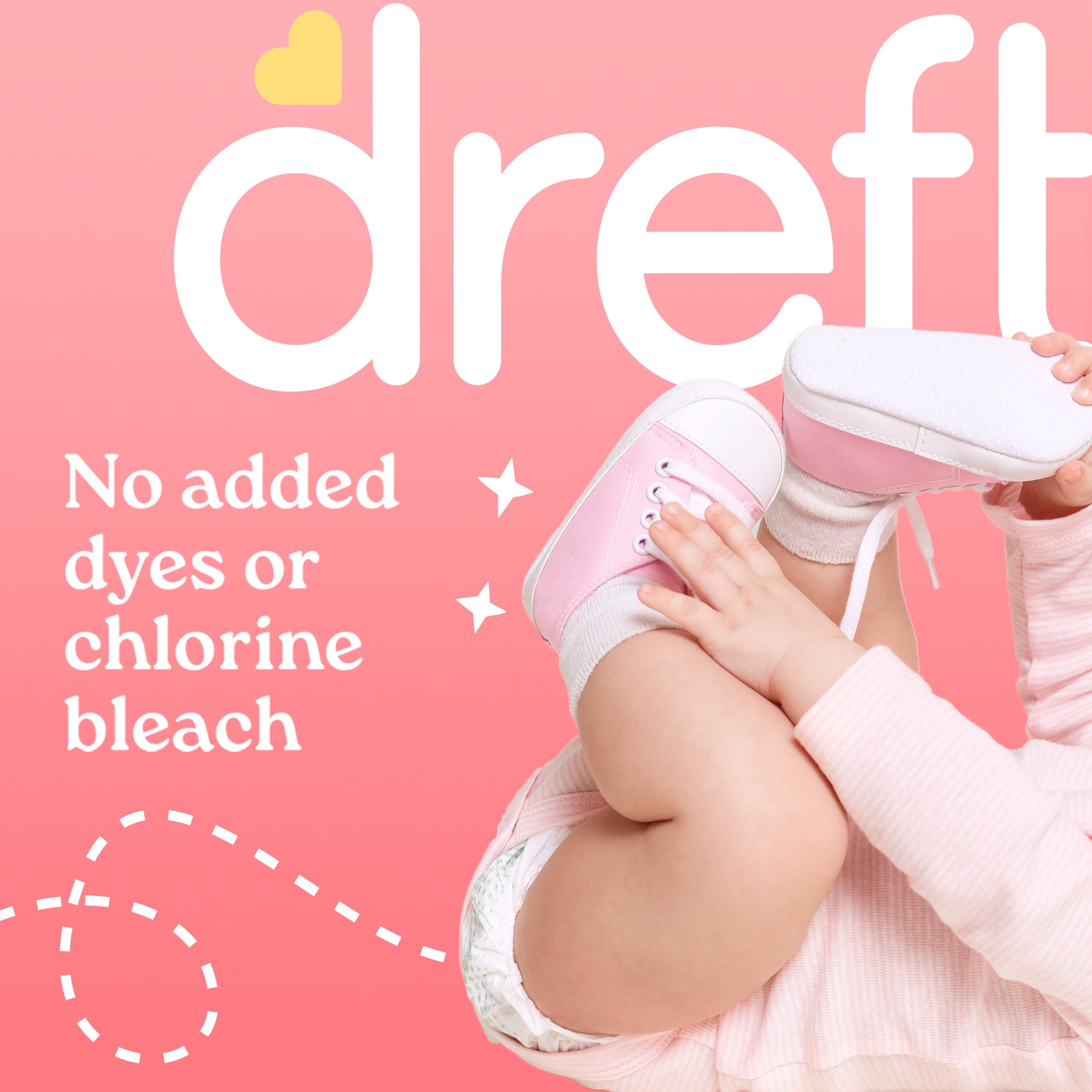 Dreft Liquid Laundry Detergent for Babies, tackles 100% of common baby stains, Laundry Detergent, 150 fl oz, 114 Loads
