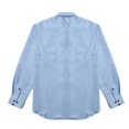 thumbnail image 4 of Fashion Men‘s Formal Long Sleeve Shirt Solid Color Button Up Business Work Dress Top, 4 of 6