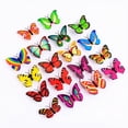 thumbnail image 5 of (18 piezas) Mariposas luminosas, coloridas pegatinas de pared de mariposas 3D, 5 of 5