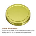 thumbnail image 4 of Uxcell 18 Pack 86mm/3.39" Regular Mouth Tin Plate Mason Jar Lids for Canning Gold, 4 of 6