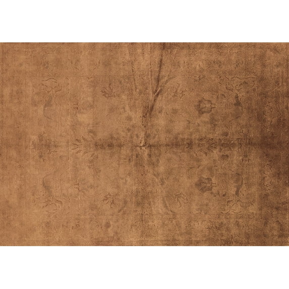 Ahgly Company Indoor Rectangle Oriental Brown Industrial Area Rugs, 5' x 8'