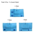 thumbnail image 3 of Uxcell Copper Bus Bar Junction Heat Shrink Case,  1KV, L/I/T Style, Blue, for 40x4 Copper Bus Bar Connect, 1Set(3Pcs), 3 of 6