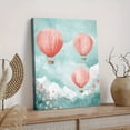 thumbnail image 2 of Cute Elephant Balloon Canvas Art Print， Suitable for Living Room， Bedroom， Nursery， Office， and Hallway Decoration., 2 of 8