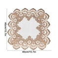 thumbnail image 3 of DefiDgd 16x16inch Lace Embroidery Floral Desk Tablecloth,Square Small Table Cover Cloth Soft Country Tablecloths for Kitchen Dining Room Party Banquet Home Picnic Wedding Decoration(A), 3 of 6