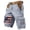 Light Gray, variant on GrmtClth American Flag Print Cargo Shorts for Men Patriotic 4th Of July Summer Short Relaxed Fit Multi-Pocket Short Pants Comfy Outdoor Trousers Army Green M
