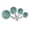 4PCS L blue, variant on Stainless Steel Handle Plastic Measuring Cup Spoon Set for Kitchen Baking(4PCS S black)