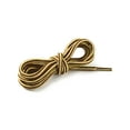 thumbnail image 2 of INSPIRE CHIC Unisex Round Rope Dual Colored Striped 1/5 Thick Boot Shoelace 150cm / 59.05" Yellow Black Brown, 2 of 4