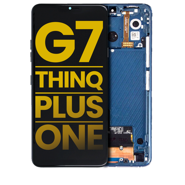 Esource Parts LG G7 ThinQ LCD Assembly With Frame Refurbished Moroccan Blue