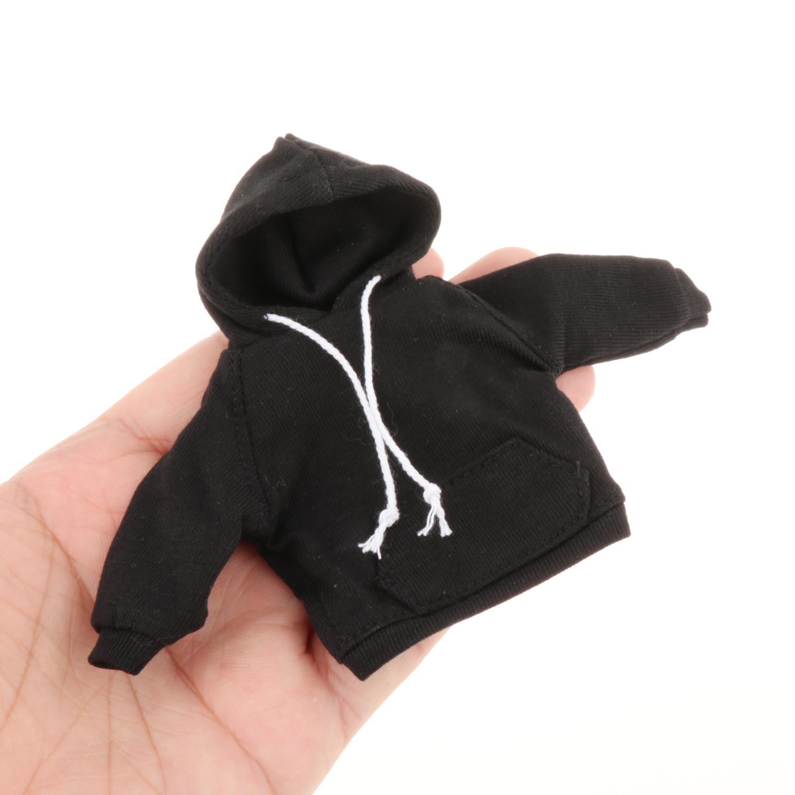 1/12 Male Figure Clothes Clothing for 6inch Male Action Figures Body  Costume Black Hoodies Top 