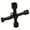 Black, variant on Electrical Elevator Cabinet Wrench Key Multifunctional 4 Way Triangle Key Tool Professional Portable