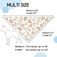 thumbnail image 4 of Fall Dog Bandanas 2 Pack,Thanksgiving White Blue Pumpkin Maple Leaves Reversible Adjustable Triangle Pet Scarves for Boy and Girl,Autumn Decor Dog Bandana for Small Medium Large Dogs(Large), 4 of 5