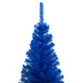 thumbnail image 2 of vidaXL Artificial Pre-lit Christmas Tree with Ball Set Blue 180 cm PVC, 2 of 5