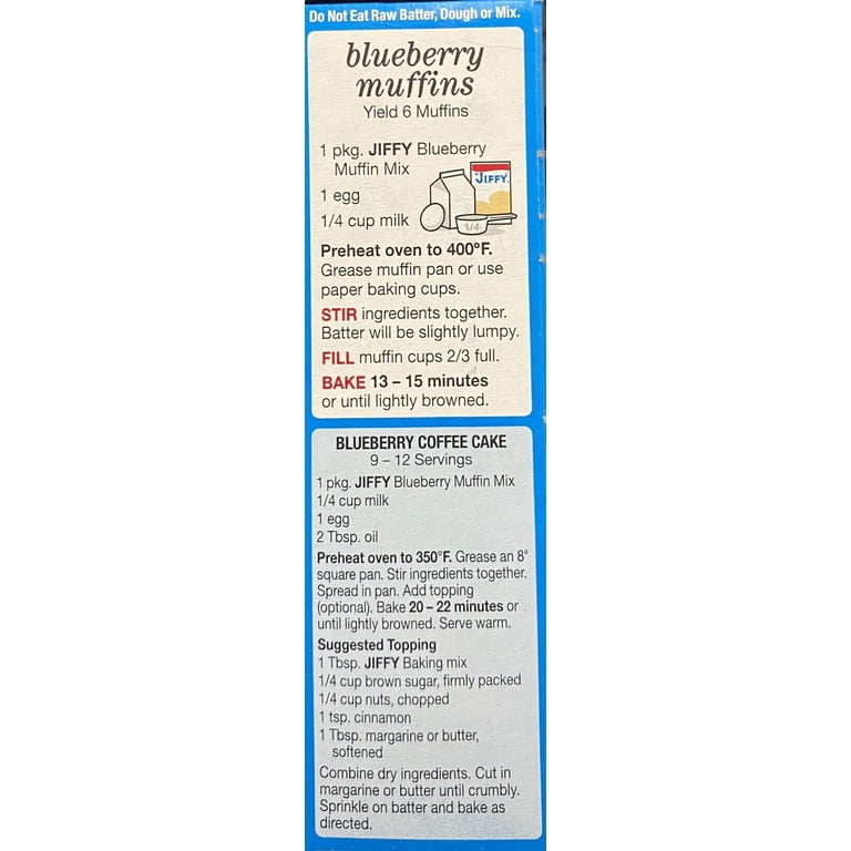1 Box Jiffy BLUEBERRY MUFFIN Mix 7 Oz Baking - FREE SHIPPING