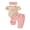 Khaki, variant on Preemie Newborn Baby Girl Little Sister Outfit Cute Infant Baby Girls Spring Summer Fall Clothes 0 3 6 Months Bow Ribbed Short Sleeve Romper Pants and Headband 3pcs Set