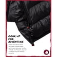 thumbnail image 3 of Canada Weather Gear Girls Puffer Jacket Lightweight Packable Bubble Coat Outerwear Jackets, 3 of 7