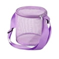 thumbnail image 1 of Greeniant Bolsa de juguetes de nailon para jugar en la playa, bolsa de playa con rejilla, bolsa de transporte ajustable, bolsa de almacenamiento Deportes acuáticos púrpura, 1 of 6