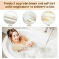 thumbnail image 4 of Back Scrubber for Shower, 2 Pack Long Handle Back Loofah Shower Brush, Soft Mesh Back Cleaner Washer, Bath Brush for Women Men, Loofah Sponge Exfoliating Body Scrubber for Skin Care (Blue,White), 4 of 7