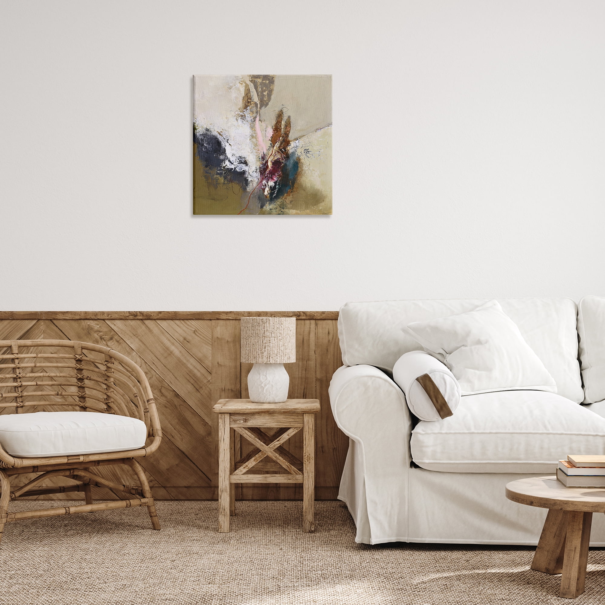 Earthy Mood Composition Canvas Wall Art, design by Design Fabrikken