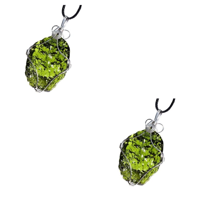 Qarigey Colgantes colgantes exquisitos con abalorio Irregular, accesorios para hacer joyas ligeras DIY de color verde liso, decoraciones de viaje para el verde 5-10 gramos 2piezas Qarigey CBP579952