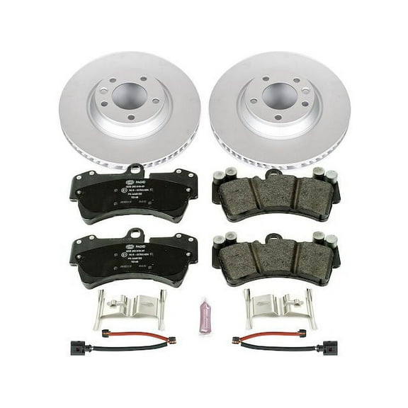 Front Brake Pad and Rotor Kit - Compatible with 2007 - 2015 Audi Q7 2008 2009 2010 2011 2012 2013 2014