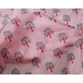 thumbnail image 4 of oneOone Silk Tabby Fabric Floral & Flying Swan Block Printed Fabric 1 Yard 42 Inch Wide, 4 of 4
