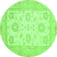 thumbnail image 1 of Ahgly Company Indoor Round Oriental Green Traditional Area Rugs, 3' Round, 1 of 4