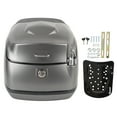 thumbnail image 2 of 38L Motorcycle Top Box, Waterproofing Universal Fit with Key Lock, Base Plate Motorcycle Luggage Trunk Tail Storage Carrier Case for Helmet Gloves, 2 of 7