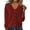 Wine, variant on Women's Knit Top 2026 Fall Spring Sweaters Lightweight V-Neck Long Sleeve Open Front Button Up Knitted Cardigans Outerwear Sky Blue 2XL