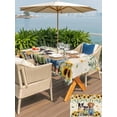 thumbnail image 5 of Outdoor Tablecloth with Umbrella Hole for Patio/Picnic/Party/Camping, Spring Dog Waterproof Table Cloth Rectangle Table Cover Washable, Sunflower Daisy Botanical Rustic (54"x 80"), 5 of 8