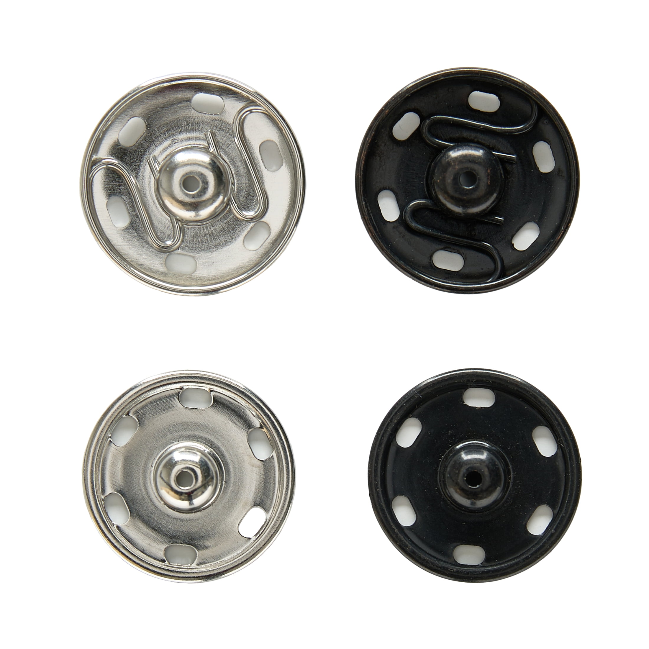 Hello Hobby Sew-On Metal Snaps Size 10, 3/4-Inch 4-Pack Sewing Fasteners