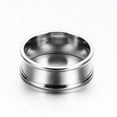 thumbnail image 5 of 316L Stainless Steel Polished Ring Men's Gift 8MM Silver Band for Male Size 7-12, 5 of 9