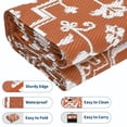 thumbnail image 2 of GARVEE Outdoor Rug 8'x10' Waterproof Patio Rug Reversible Indoor Outdoor Rug Plastic Straw Large Outdoor Rug for RV Camping Deck Balcony,Picnic,Orange, 2 of 8