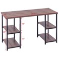 thumbnail image 2 of Ordinateur de Bureau Ordinateur Portable Table Écriture Poste de Travail d'Étude W / 4 Étagères de Stockage, 2 of 9