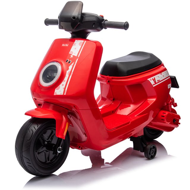 Voltz Toys Ride-On Scooter, 12V Ride on Car for Kids, 1 Seater Kids Motorcycle with MP3 Player and Lights