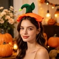 thumbnail image 5 of SLYNSHome Felt Pumpkin Shape Costume Headband, Cute Orange Hair Hoop Accessory For Cosplay Halloween Party Bar Photo Booth Outfit Decor Favors, 5 of 6