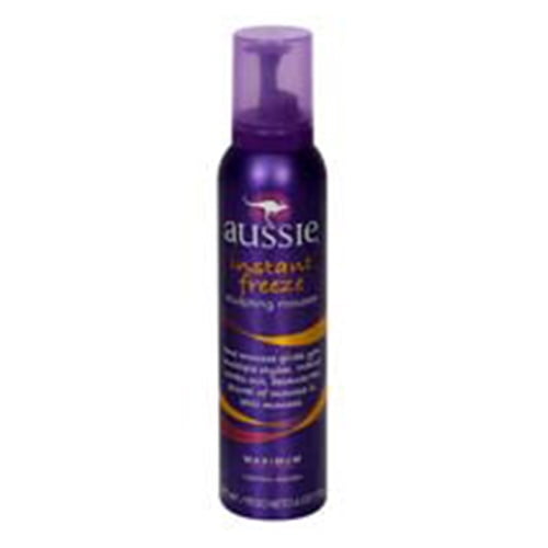 Aussie Instant Freeze Sculpting Hair Mousse, Maximum Hold 6 Oz