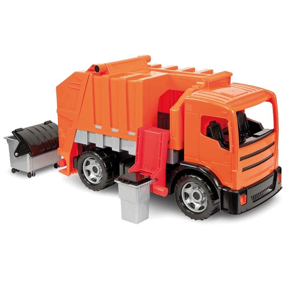 Lena Camion Poubelle Orange Puissant Jouets pour Enfants, Manuel et Décharge Facile