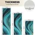 thumbnail image 4 of Teal Marble Gold Wave Pattern Kitchen Rugs Sets Of 3,Kitchen Runner Rugs Non Skid Washable,Decorative Kitchen Floor Mats for Kitchen,Sink,Laundry,17"x30"+ 17"x47" + 17"x59", 4 of 6