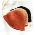thumbnail image 5 of Bucket Hats Furry Women Men Plush Cap Warm Faux Fur Soft Fisherman Hat Adjustable Winter Spring, 5 of 6