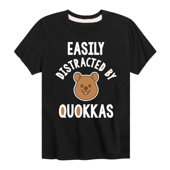 Instant Message - Easily Distracted By Quokkas - Toddler & Youth Short Sleeve Graphic T-Shirt