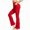 W10-Red, variant on Women'S Pants High Waist Straight Leg Sweatpants Relax Fit Slacks Solid Color Leggings Retro Bottoms Red S