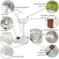 thumbnail image 2 of UBesGoo Portable Hand Wash Sink Basin Stand with Fauce White, 2 of 6