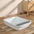 thumbnail image 1 of Extra Large Semi-Enclosed Cat Litter Box with High Sides Removable Litter Pan for Cats Kittens Small Animals, 1 of 6