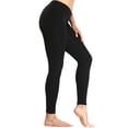 thumbnail image 3 of TWZH Women Solid Color Cross Waist Hip Lifting Ankle-Length Yoga Leggings, 3 of 4