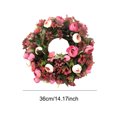 thumbnail image 4 of Injueey Guirnalda de flores artificiales para colgar en la pared de la puerta delantera, guirnalda decorativa para casa, vacaciones, boda, fiesta, guirnaldas No.04 Injueey HA008500-04, 4 of 6