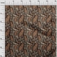 thumbnail image 3 of oneOone Cotton Silk Brown Fabric Leaves Sewing Fabric By The Yard Printed Diy Clothing Sewing Supplies 42 Inch Wide, 3 of 6