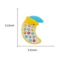 thumbnail image 3 of Téléphone Musical Lumineux Intelligent Jaune pour Enfants, Jouet d'Éveil, 3 of 3