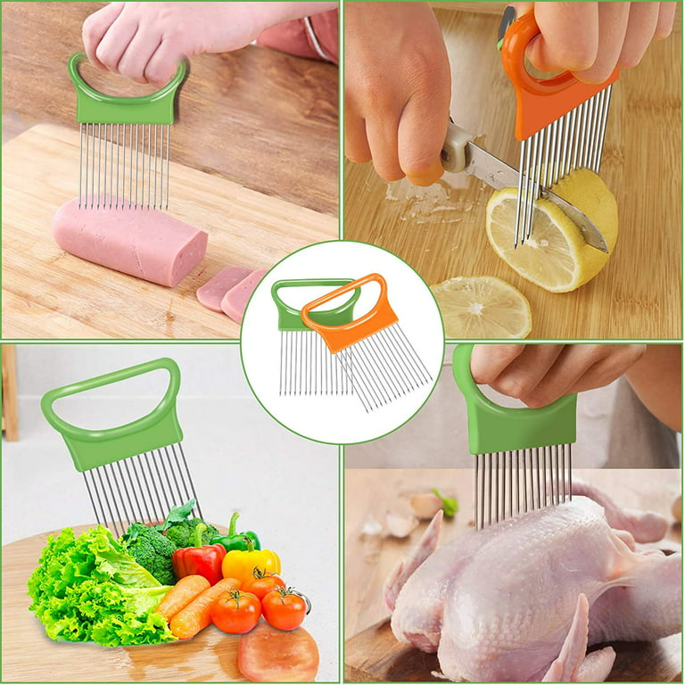 Onion slicer and Vegetable Holder and Meat Tenderizer